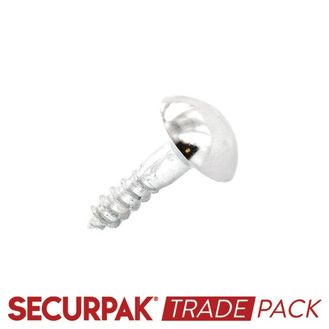 Securpak Trade Pack T10379 Mirror Screw Cp Head 38mm