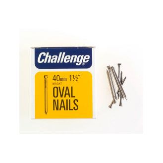 Challenge Oval Wire Nails - Bright Steel (Box Pack)