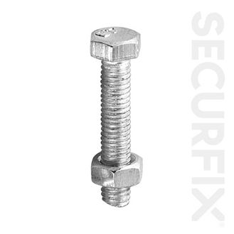 Securfix Trade Pack T10915 Hex Bolt Zinc Plated M6X40mm