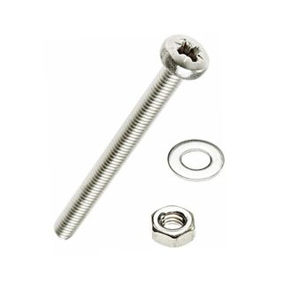 Securit Machine Screws Nuts Washers, Pack of 10