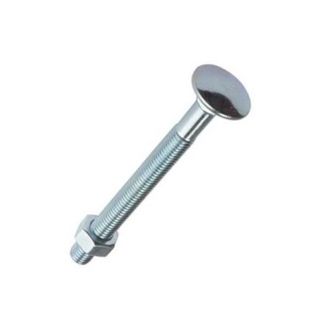 Securit S8501 Carriage Bolts Nuts Zp, Pack of 4