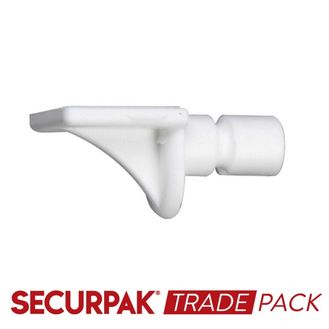 Securpak Trade Pack T10180 Shelf Support Plug Type White