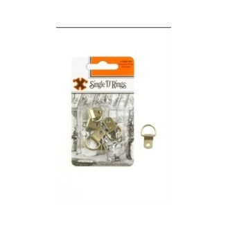 Challenge 12856 "X" Brand Single D Rings Brass