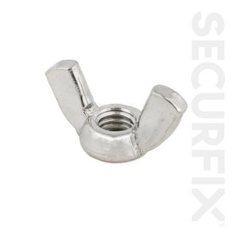 Securfix Trade Pack T10472 Wing Nuts Zinc Plated M6