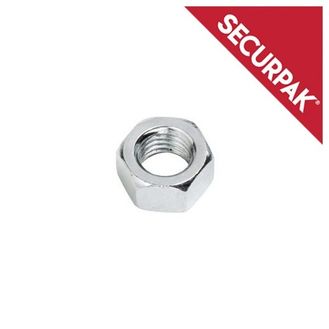Securpak SP10479 Zinc Plated Hexagon Nuts