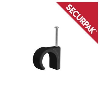 Securpak SP10643 Round Cable Clips Pack 20