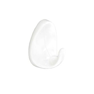 Securit S6356 Oval Self-Adhesive Hooks White (2)