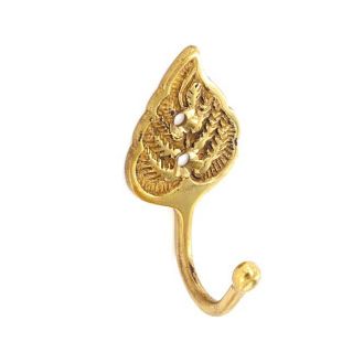 Securit S6566 Brass Tieback Hooks Leaf (2)