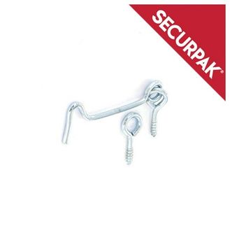 Securpak SP10105 Zinc Plated Gate Hook &amp; Eye