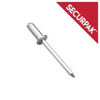 Securpak Domehead Aluminium &amp; Steel Rivets