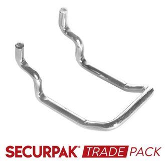 Securpak Trade Pack T10113 Euro Pegboard Loop Hook Zinc Plated