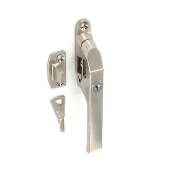 Securit S1077 Locking Casement Fastener Brushed Nickel