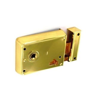Securit S1839 Rim Latch With Snib Brass