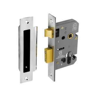 Securit S1851 Euro Sash Lock Nickel Plated 48mm C/C