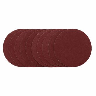Draper 02694 Sanding Discs, 125mm, Hook &amp; Loop, 80G (Pack of 10)