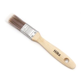 Hilka 1" Wooden Synthetic Bristle Paint Brushes