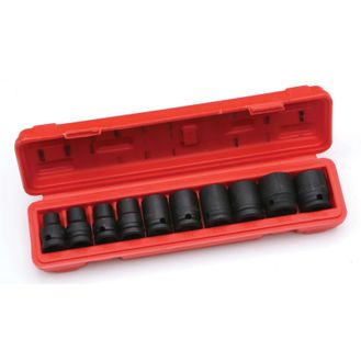 Hilka 10 pce 1/2" Impact Socket Set Metric