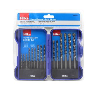 Hilka 15 pce Masonry Drill Bit Set