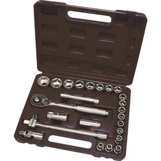 Hilka 25 pce 1/2" Drive Socket Set Metric