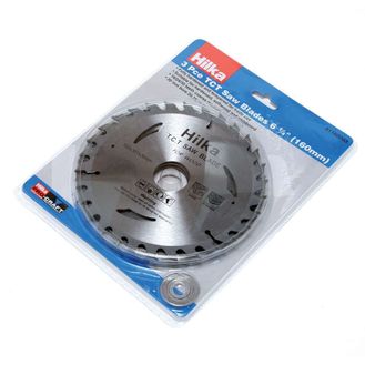Hilka 3 pce 6 1/4" (160mm) TCT Saw Blades