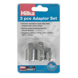 Hilka 3 pce Adaptor Set