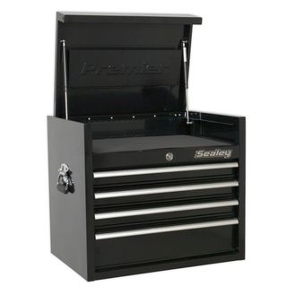Sealey PTB66004 Topchest 4 Drawer 660mm Heavy-Duty Black