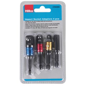 Hilka 4 pce Impact Socket Adaptors