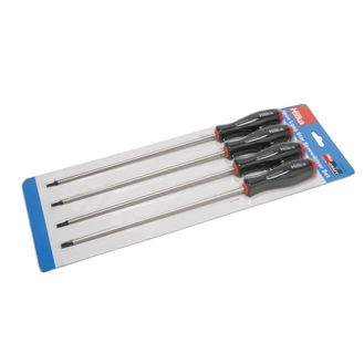Hilka 4 pce Long TX Star Screwdriver Set