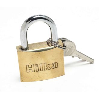 Hilka 40mm Heavy Duty Brass Padlock