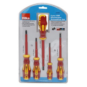 Hilka 5 pce VDE Electricians Screwdriver Set