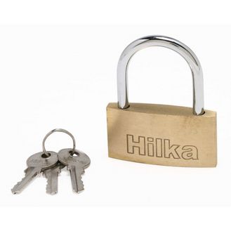Hilka 50mm Slim Brass Padlock