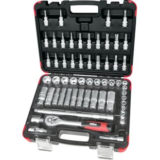 Hilka 58 pce 3/8" Drive Socket Set Metric