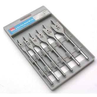 Hilka 6 pce Flat Wood Bit Set
