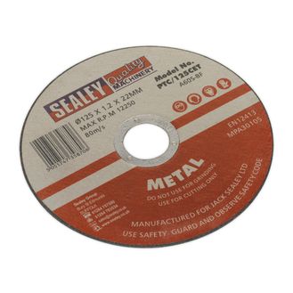 Sealey PTC/125CET Cutting Disc &amp;#8709;125 x 1.2mm 22mm Bore