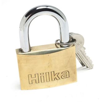 Hilka 60mm Heavy Duty Brass Padlock