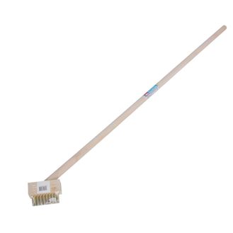 Hilka Block Paving Wire Brush with Handle