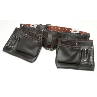 Hilka HD Leather Double Tool Belt Oil Tanned