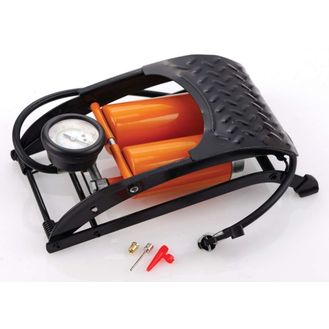 Hilka RAC Heavy Duty Double Barrel Foot Pump