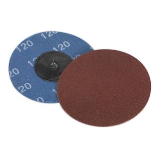 Sealey PTCQC75120 Quick Change Sanding Disc &amp;#8709;75mm 120Grit Pack of 10