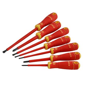 Bahco B220.007 BAHCOFIT Insulated Screwdriver Set, 7 Piece