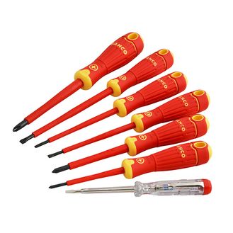 Bahco B220.027 BAHCOFIT Insulated Screwdriver Set, 7 Piece