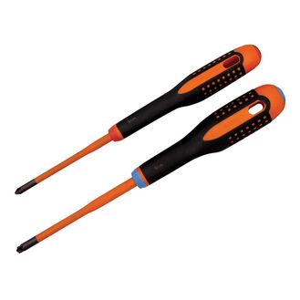Bahco BE-9890SL ERGO™ Slim VDE Insulated Screwdriver Set, 2 Piece