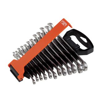 Bahco Chrome Polished Combination Spanner Set, 12 Piece