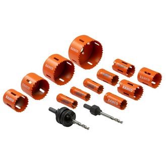 Bahco Plumber's Bi-Metal Holesaw Set, 14 Piece