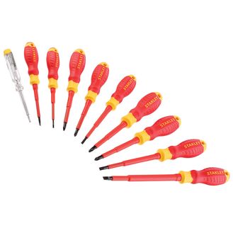 STANLEY® FatMax® VDE Insulated Screwdriver Set, 10 Piece