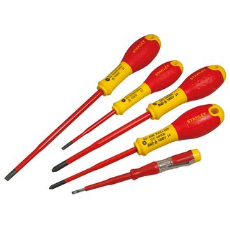 STANLEY® FatMax® VDE Insulated Screwdriver Set, 5 Piece Plusminus