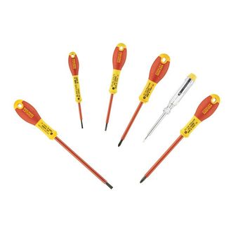 STANLEY® FatMax® VDE Insulated Screwdriver Set, 6 Piece