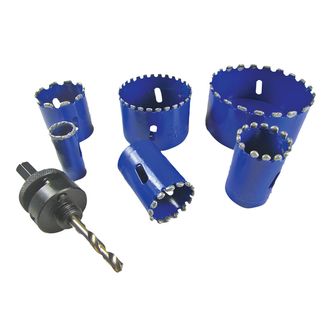 BOA Kitchen &amp; Bathroom Installer Kit Diamond Holesaw Set, 6 Piece