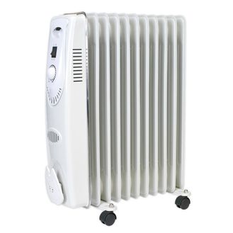 Sealey RD2500 Oil Filled Radiator 2500W/230V 11 Element