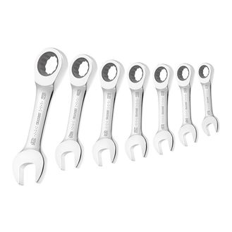 Expert Stubby Ratchet Spanner Set, 7 Piece